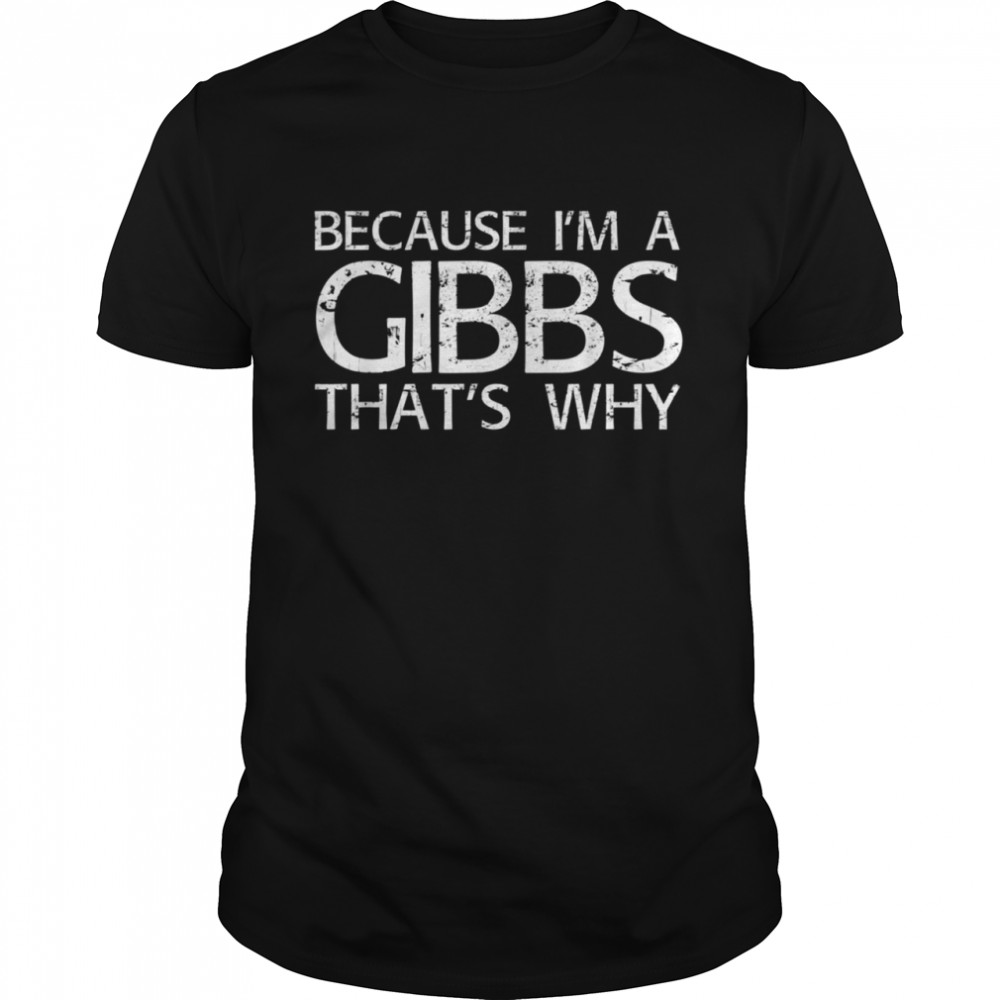 GIBBS Surname Family Tree Birthday Reunion Idea shirt