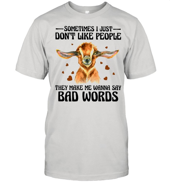 Goat Say Bad Words Goats Lovers Shirt