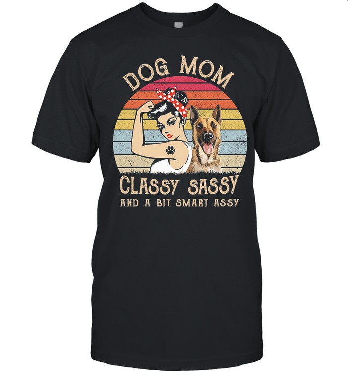 Strong woman dog mom classy sally and a bit smart assy vintage shirt