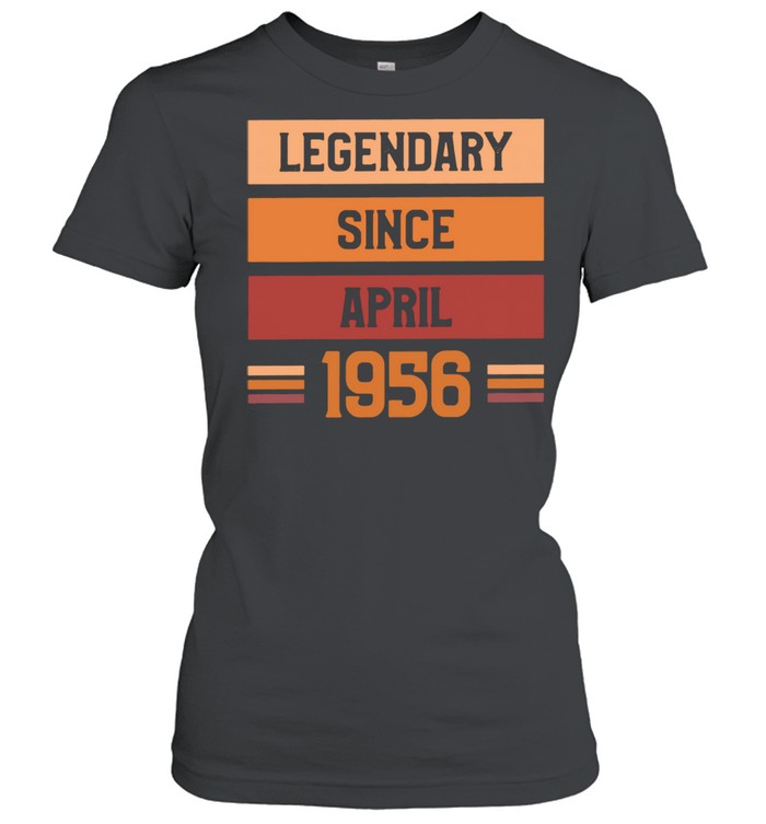 For 65 Years Old Legendary Since April 1956 Vintage shirt Classic Women's T-shirt
