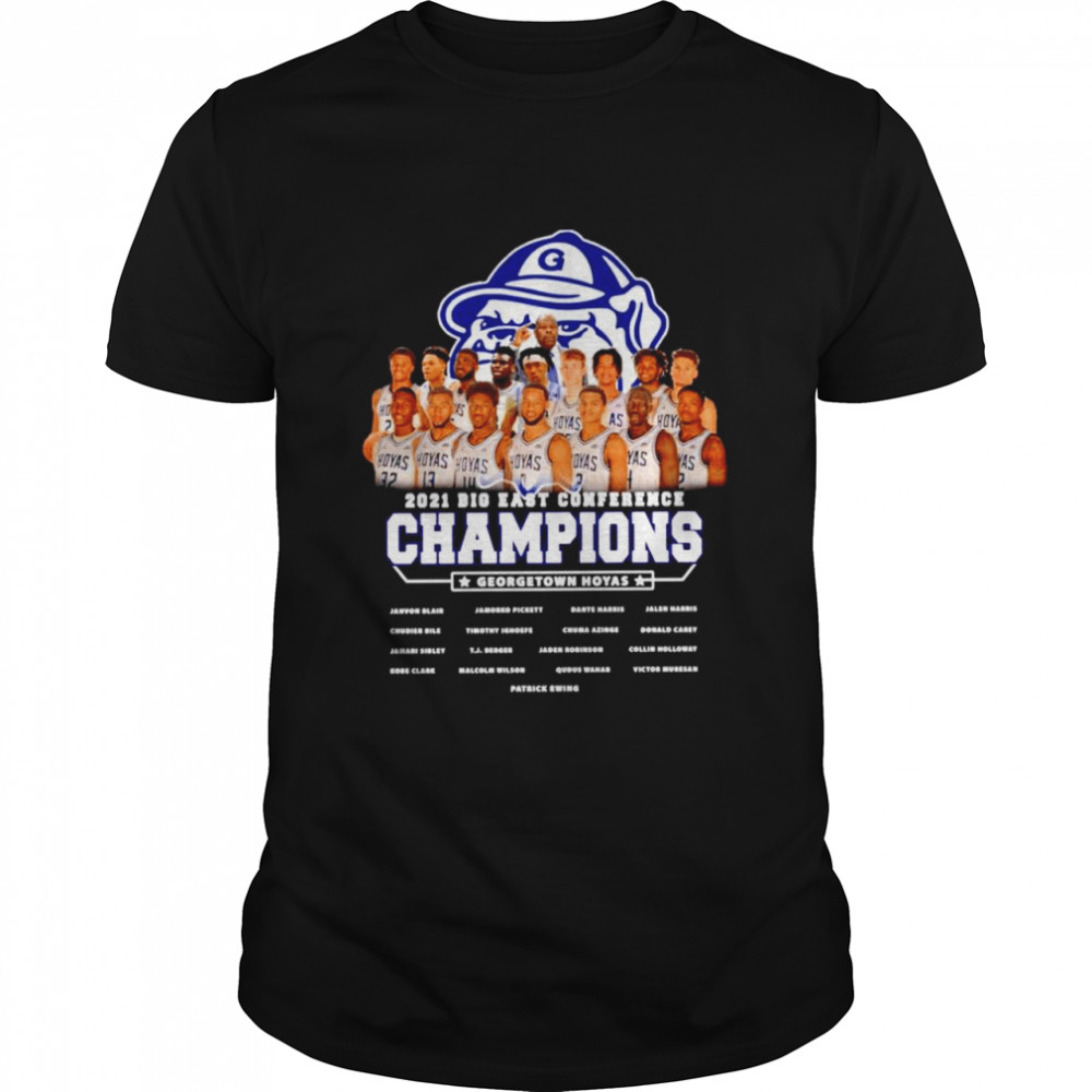 Gonzaga Bulldogs 2021 Big East conference champions Georgetown hoyas shirt