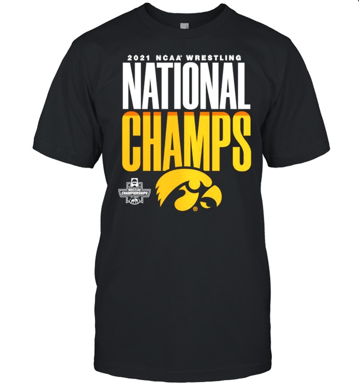Iowa Hawkeyes 2021 NCAA wrestling national champs shirt