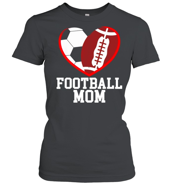 Soccer Mom Football Baller Heart Shape Classic Women's T-shirt