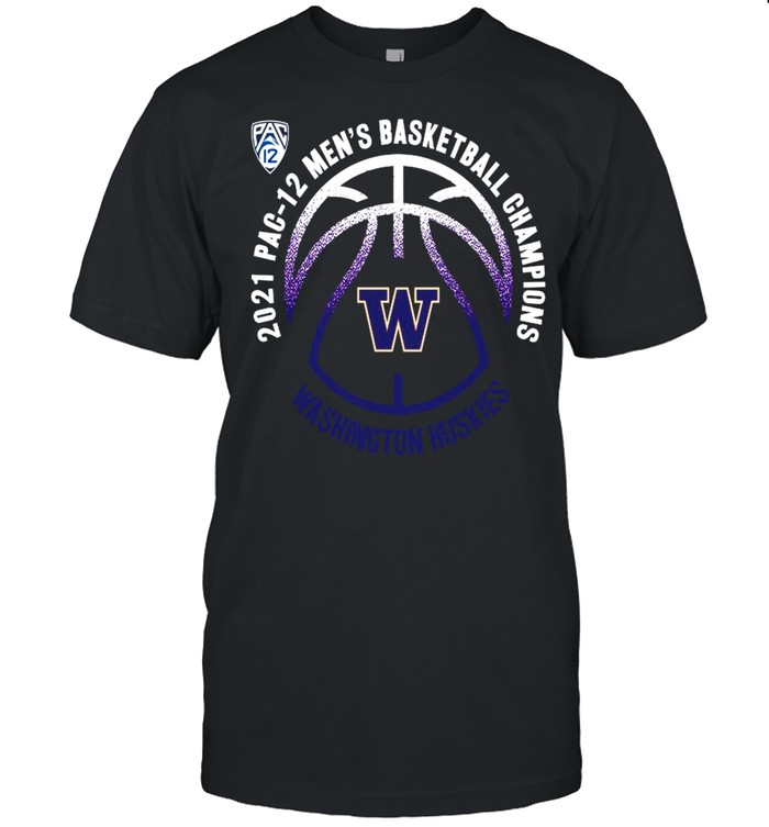 Washington Huskies 2021 PAC-12 men’s basketball champions shirt