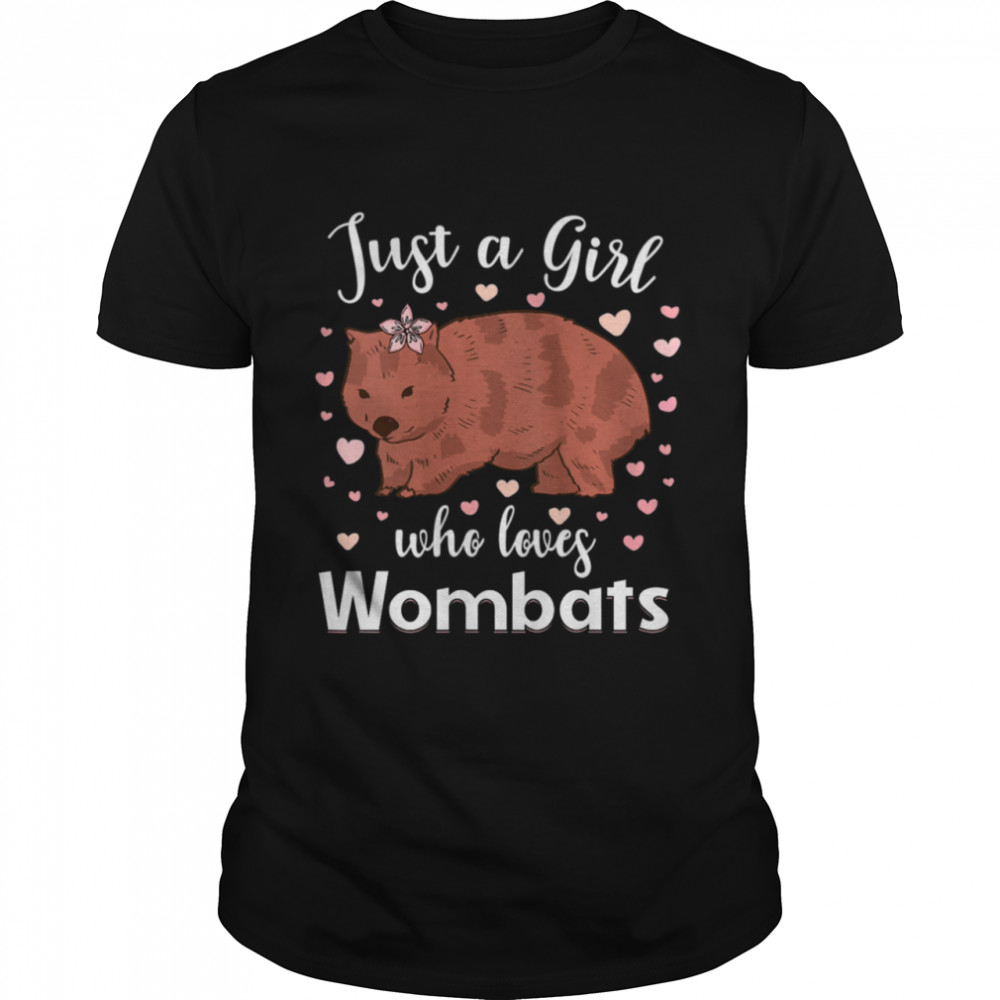 Wombat Love Marsupial Australia Girl Shirt