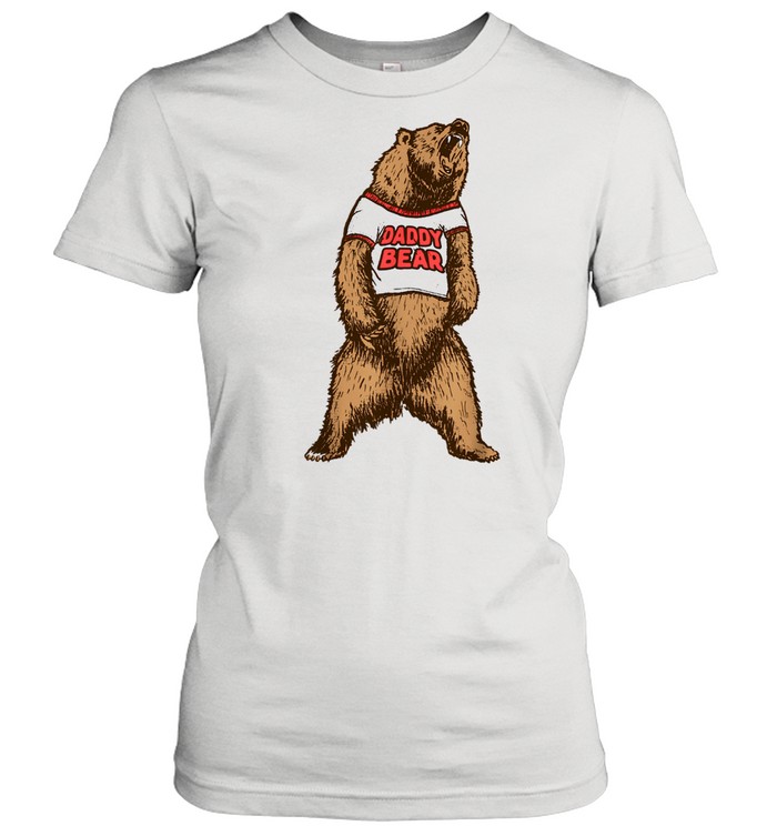 Daddy Bear Roaring Grizzly Fathers Day Protective Dad Classic Women's T-shirt