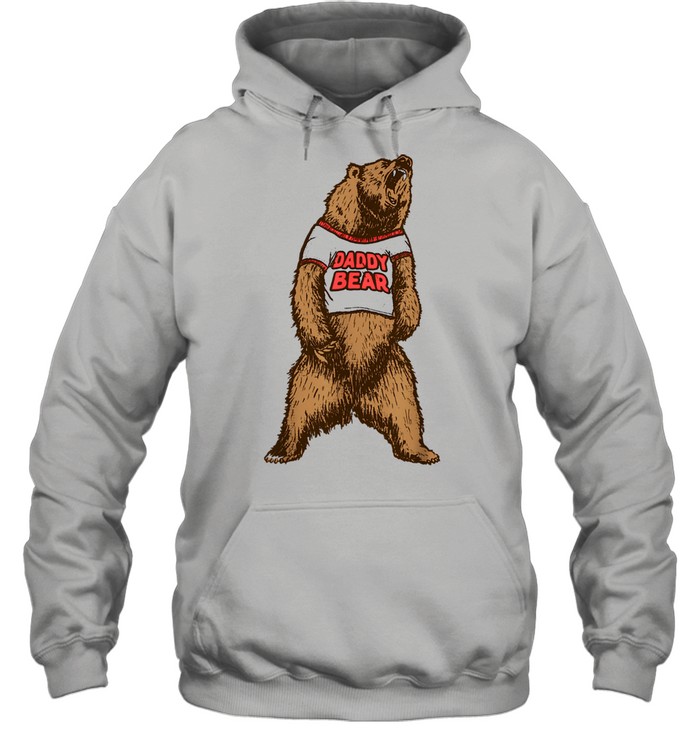 Daddy Bear Roaring Grizzly Fathers Day Protective Dad Unisex Hoodie