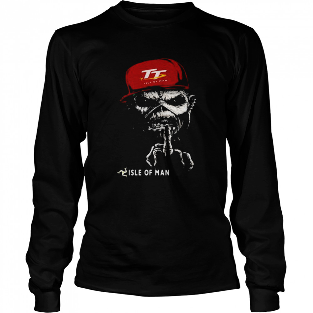 Skull Wear Hat With Logo Isle Of Man Long Sleeved T-shirt