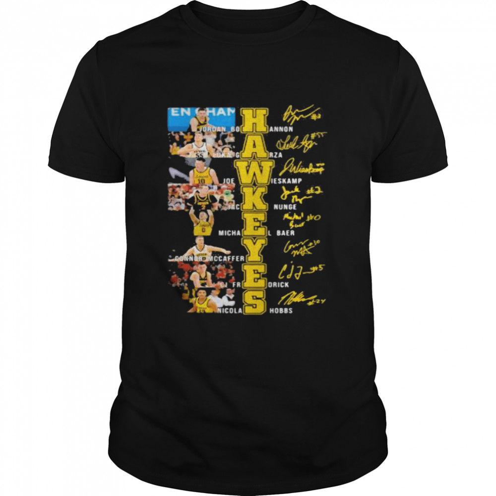 Name And Signature Player Team Hawkeyes Shirt