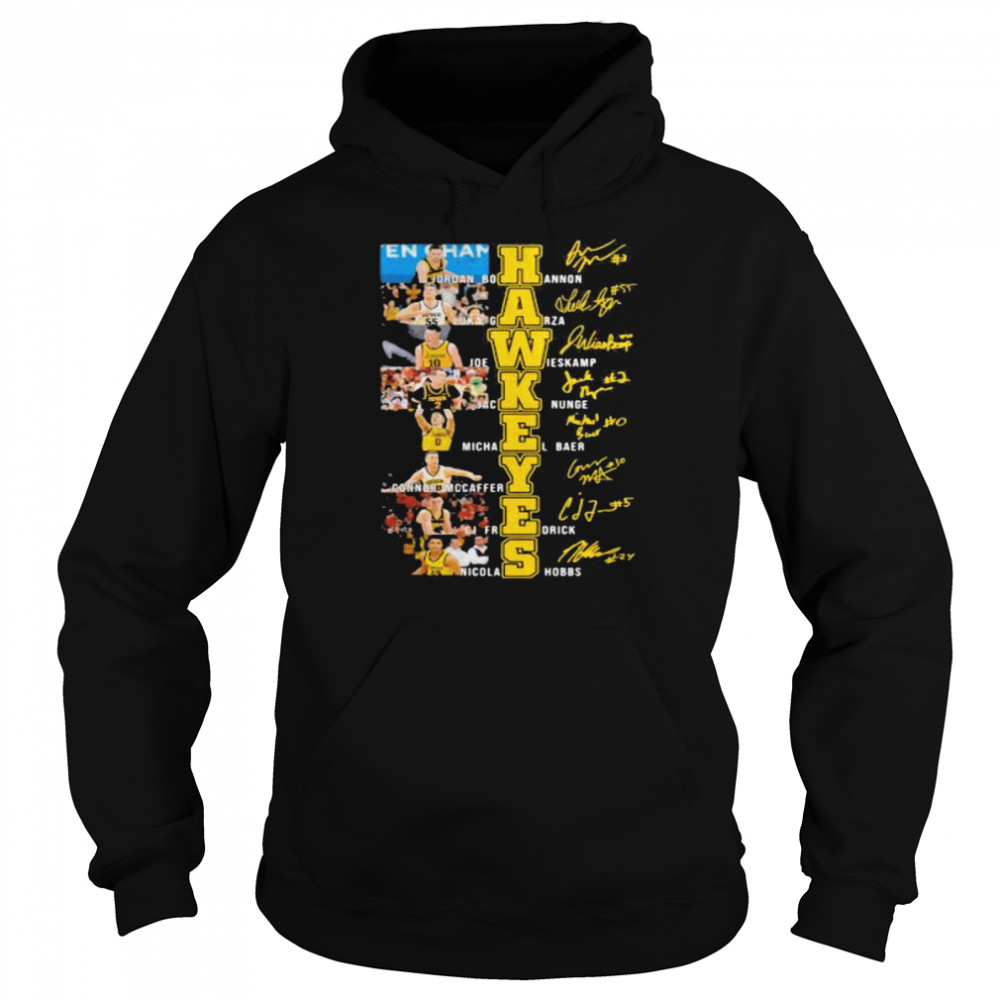 Name And Signature Player Team Hawkeyes Unisex Hoodie
