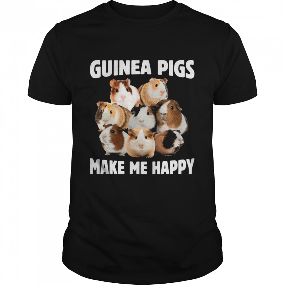 Guinea Pigs Make Me Happy Humans Make My Head Hurt shirt