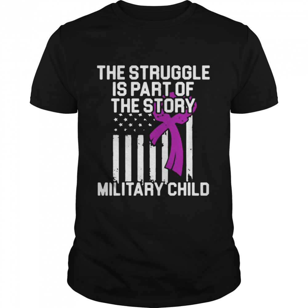 Military Child Month Purple Up Story T-shirt