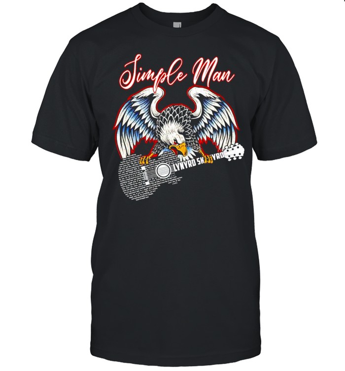 Eagle Lynyrd Skynyrd simple man guitar shirt