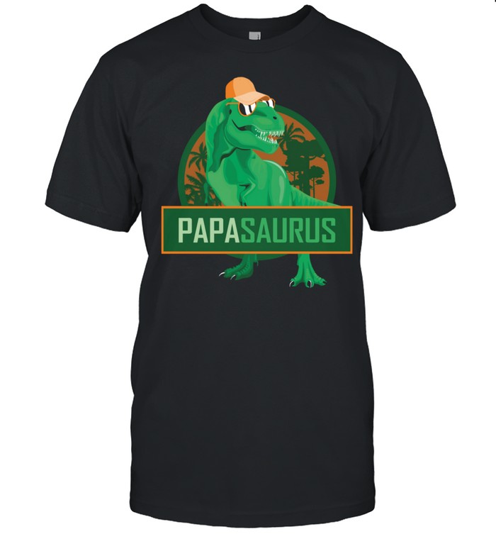 Papasaurus Papa Dinosaur Father Of A Birthday Boy Dino Party Shirt