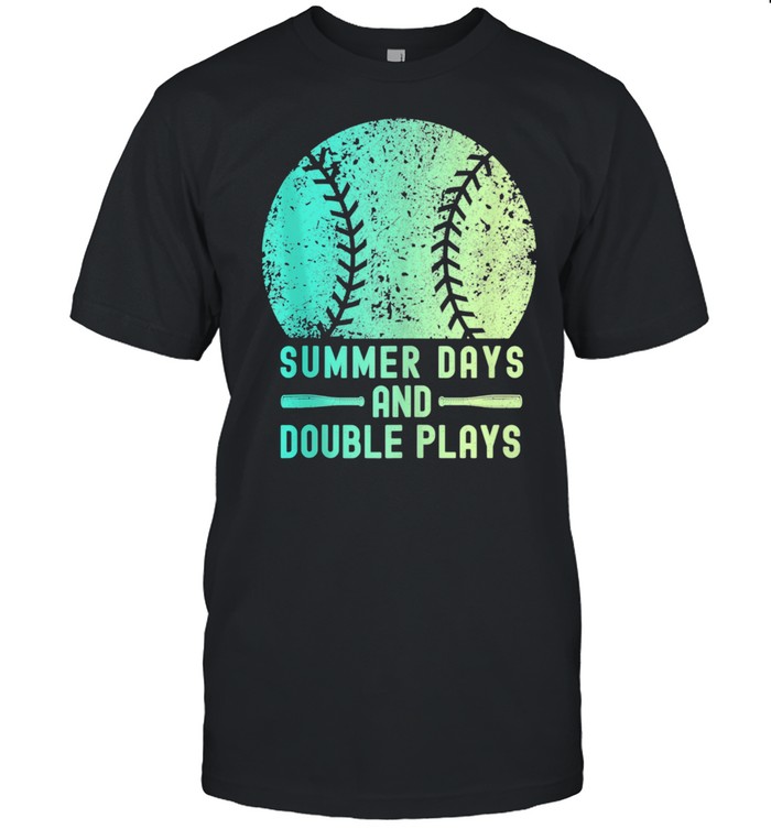Summer Days And Double Plays Softball Shirt
