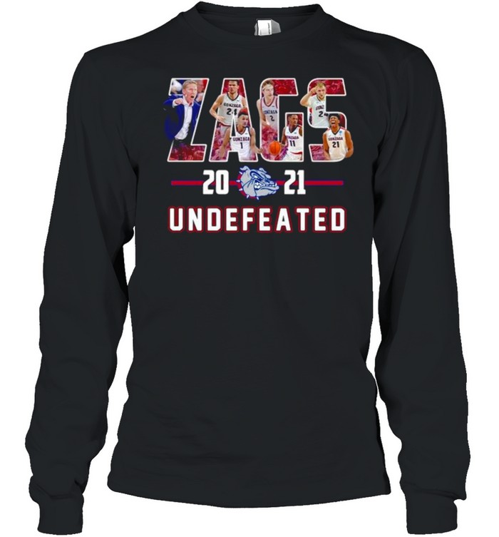 Gonzaga Bulldogs Zags 2021 Undefeated Long Sleeved T-shirt