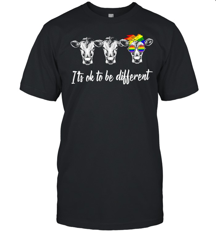 LGBT Cows its ok to be different shirt