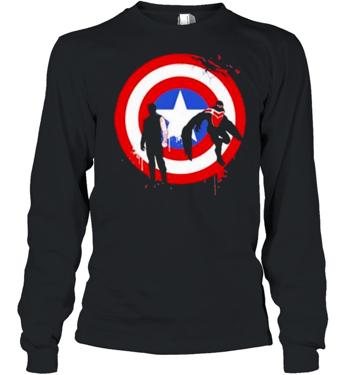 The falcon and the winter soldier logo captain america shirt Long Sleeved T-shirt