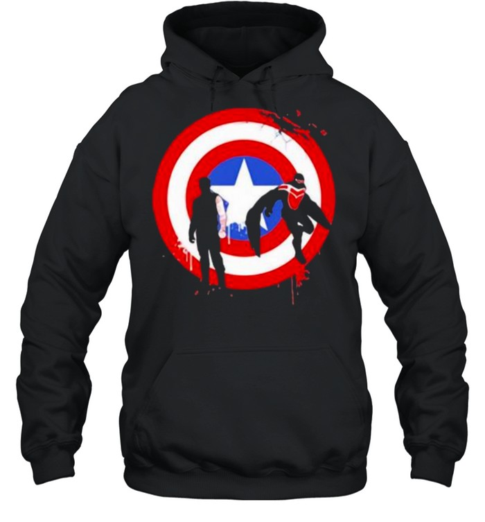 The falcon and the winter soldier logo captain america shirt Unisex Hoodie