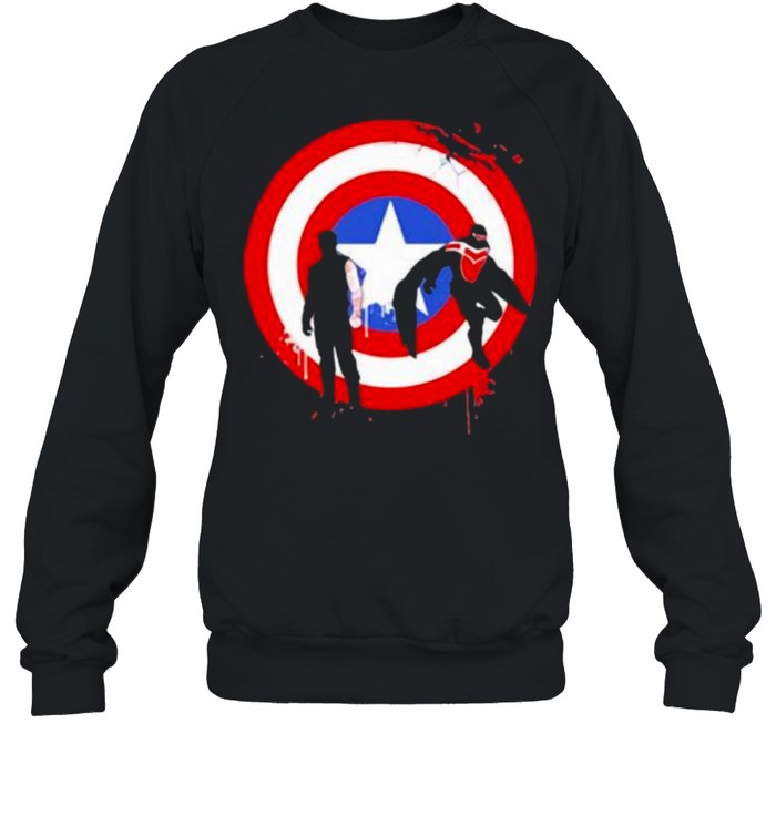 The falcon and the winter soldier logo captain america shirt Unisex Sweatshirt