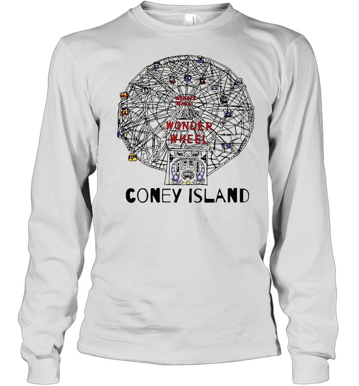 Coney Island Brooklyn New York City Ferris Wheel T-shirt Long Sleeved T-shirt