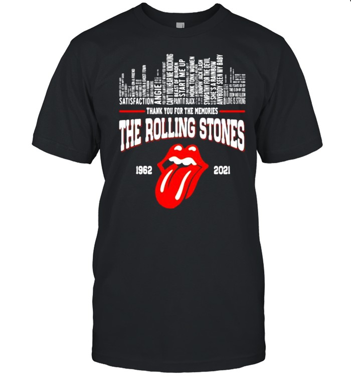 The rolling stones 1962 2021 thank you for the memories shirt