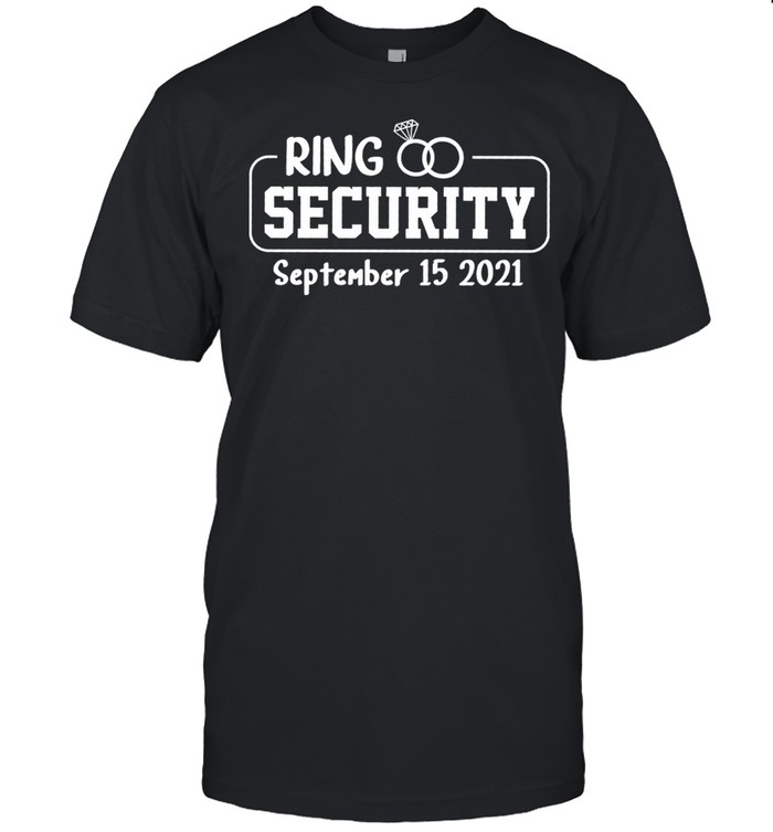 Personalized Ring Security Ring Bearer Outfit Wedding Day shirt