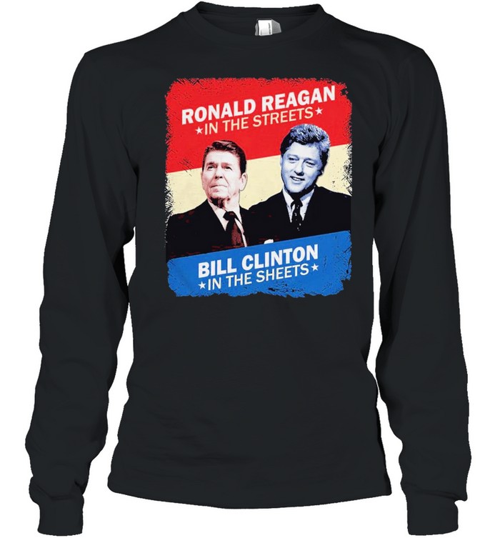 ronald reagan bill clinton shirt Long Sleeved T-shirt