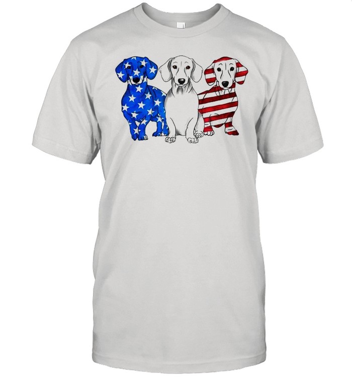 Dachshund freedom colors 4th of July shirt