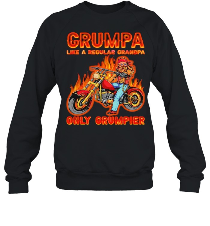 Grumpa like a regular grandpa only grumpier shirt Unisex Sweatshirt