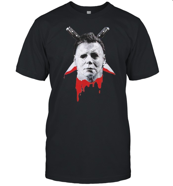 Michael Myers Double Knives Scary Halloween shirt