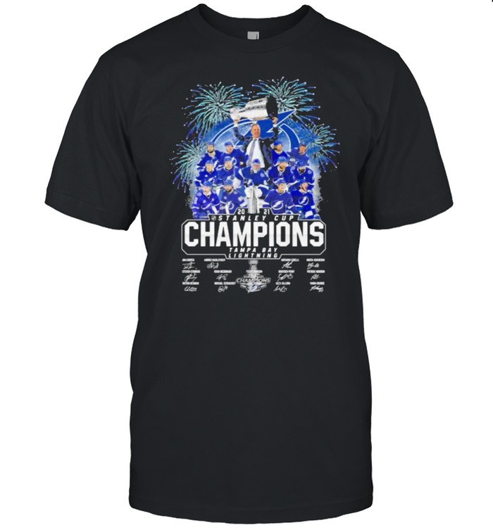 2021 Stanley Cup Champions Tampa Bay Lightning Firework Shirt
