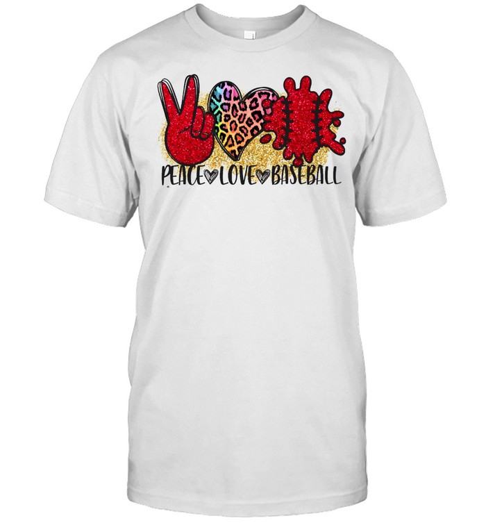 Peace Love Baseball shirt