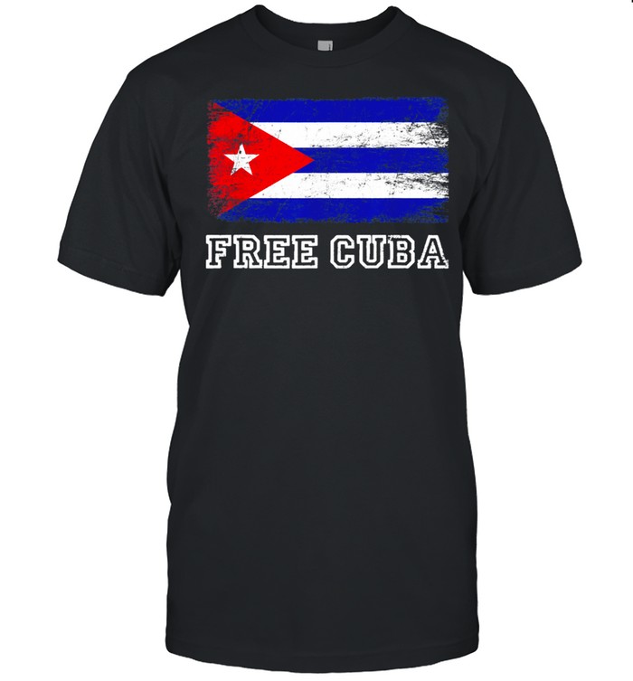 Free Cuba, S.O.S Cuba, S.O.S.Cuban Flag With Fist shirt