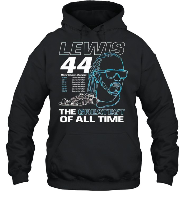 Lewis 44 the greatest of all time shirt Unisex Hoodie