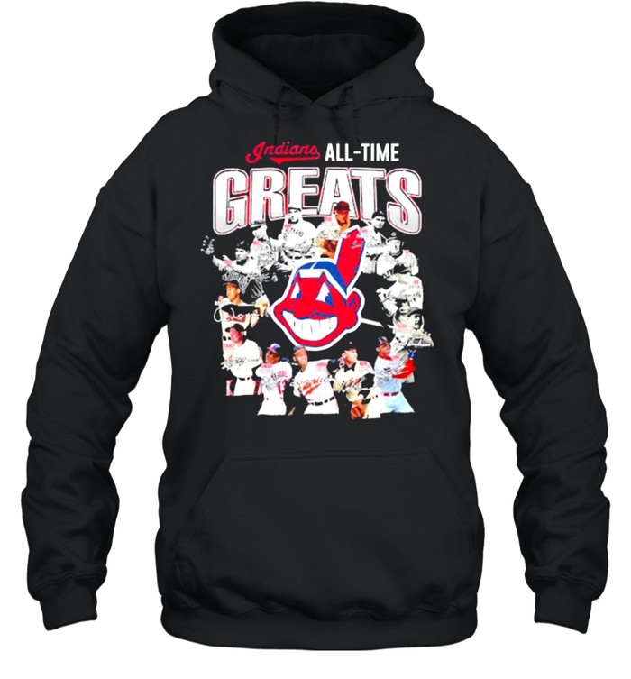 Indians all time greats signatures shirt Unisex Hoodie