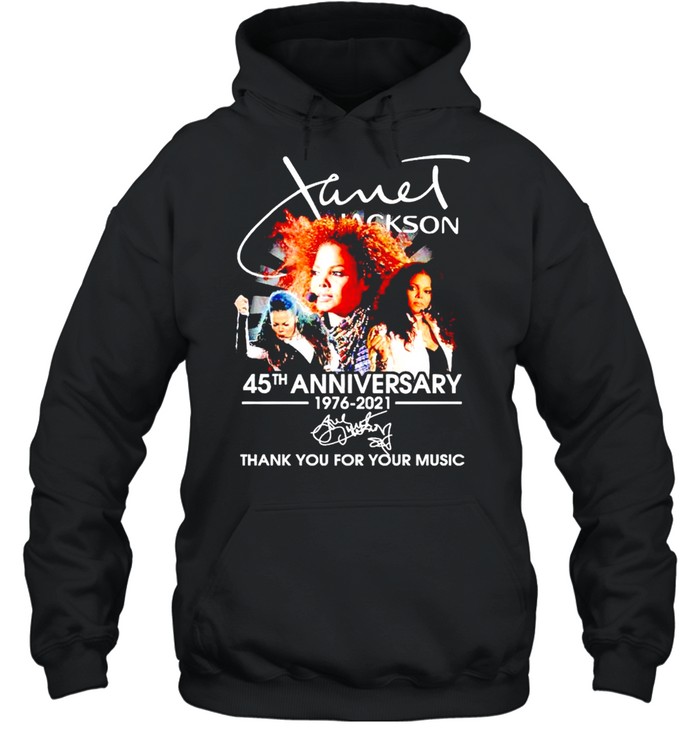 Jame’​ Jackson 45th Anniversary 1976 2021 thank you for the memories shirt Unisex Hoodie