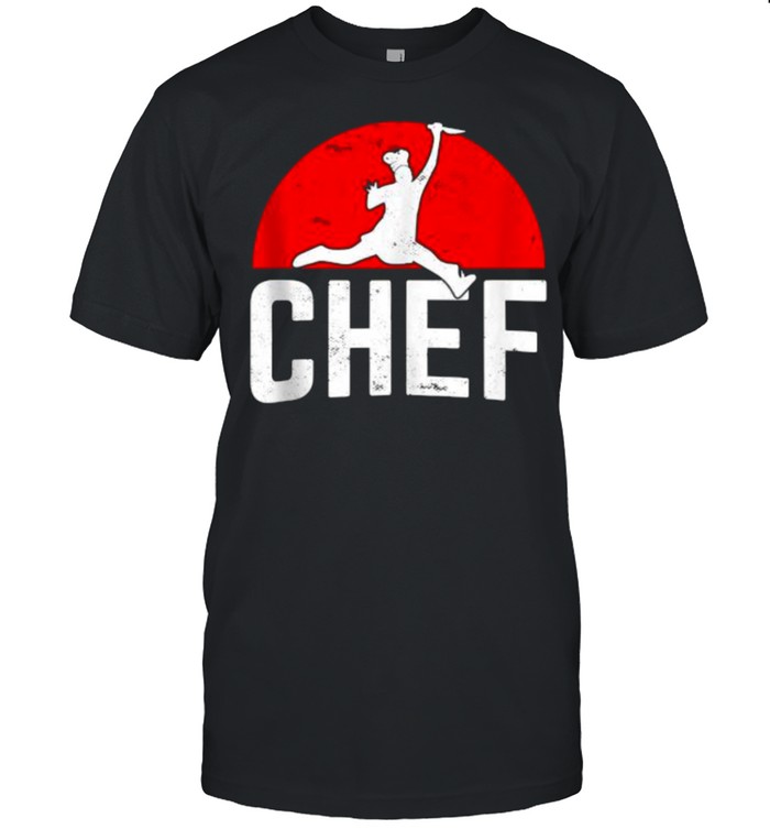 Chef Jumping Chef Knife Blood Moon T-Shirt