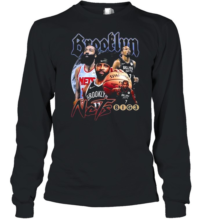 Brooklyn Nets Big 3 Long Sleeved T-shirt