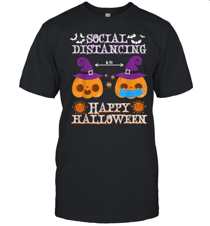 Happy halloween social distancing Covid shirt