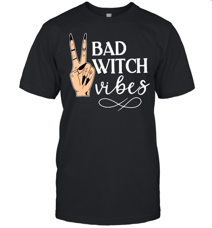 Witch Apparel Bad Witch Vibes Witch Hand Halloween T-shirt