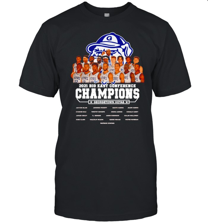 2021 Big East Conference Champions Georgetown Hoyas t-shirt