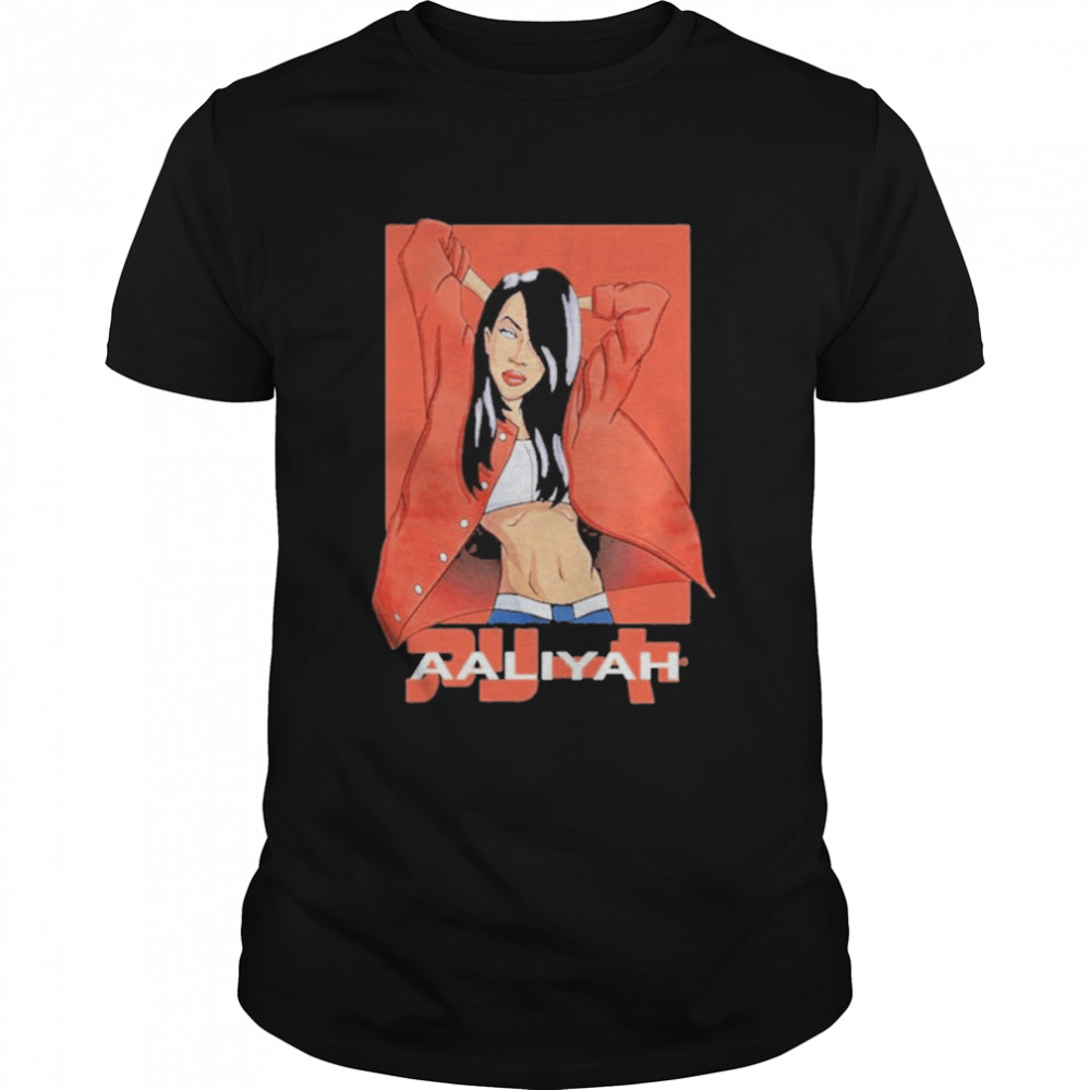 Urban outfitters aaliyah anime shirt