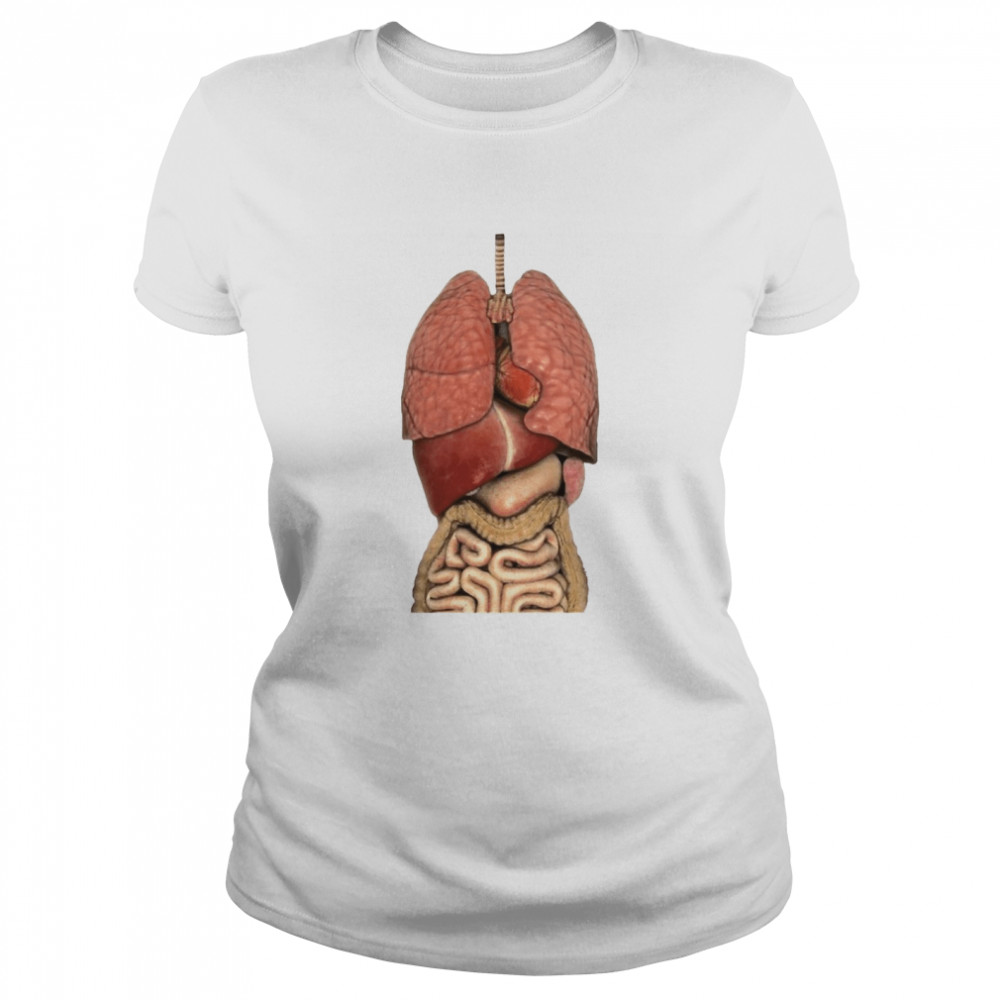 Human Entrails Anatomy Intestines Bowels Scary Graphic Halloween T-shirt Classic Women's T-shirt