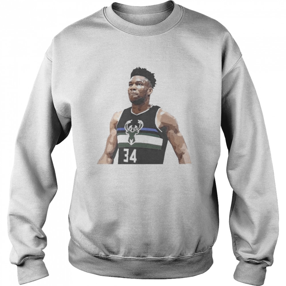 Giannis Antetokounmpo Basketball Milwaukee Bucks shirt Unisex Sweatshirt