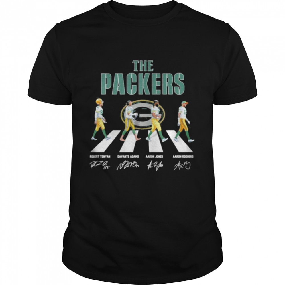 The Green Bay Packers Abbey Road signatures shirt