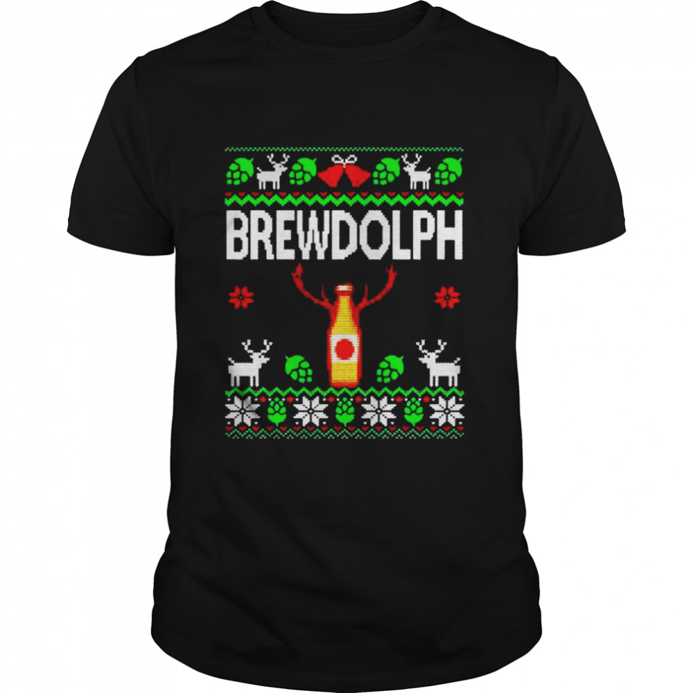 brewdolph beer brewer Christmas shirt