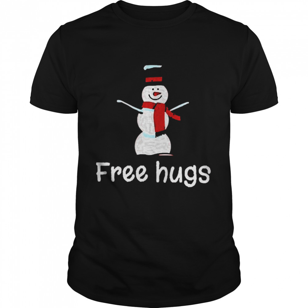 Free Hugs Snowman Short Shirt
