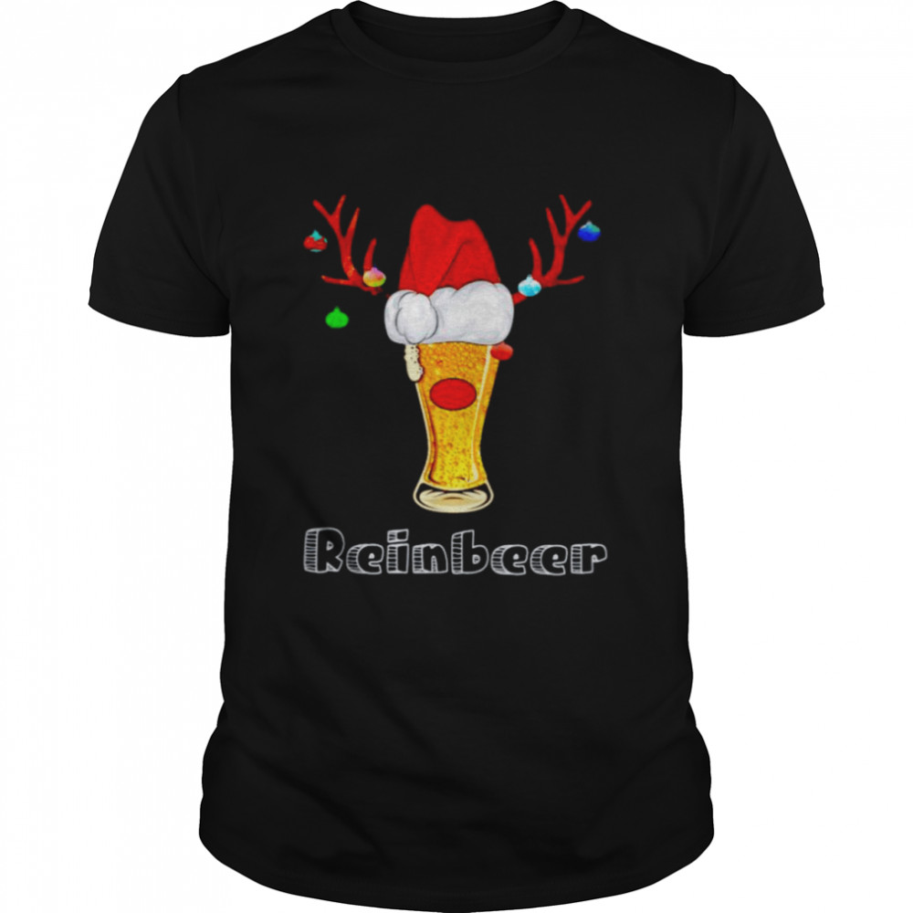 Santa Claus Reindeer Beer Christmas shirt