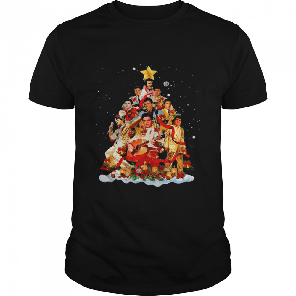 Elvis Presley Christmas Tree Sweater Shirt